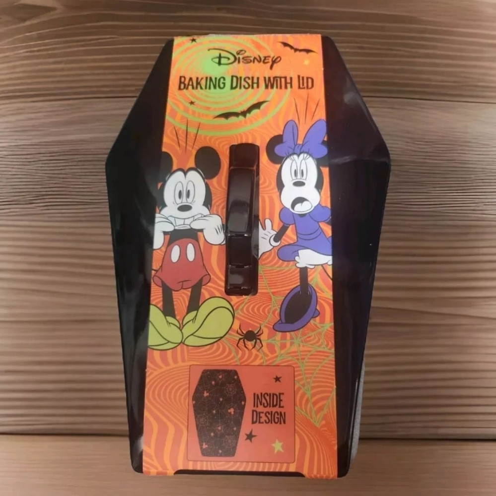 Disney Halloween Coffin Baker Dish with Lid-Black